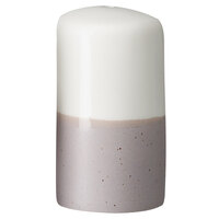 Luzerne Hamptons by 1880 Hospitality HO3411007PWH White / Gray Speckle Porcelain Pepper Shaker - 72/Case
