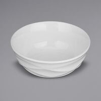 Sant'Andrea Pensato by 1880 Hospitality R4930000760 14 oz. Bright White Embossed Wide Rim Porcelain Cereal Bowl - 36/Case
