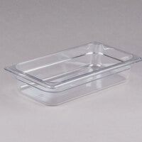 Cambro 32CW135 Camwear 1/3 Size Clear Polycarbonate Food Pan - 2 1/2 inch Deep