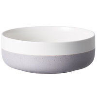 Luzerne HO1820016WH Hamptons 26 oz. White / Gray Speckle Porcelain Bowl by Oneida - 24/Case