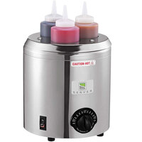 Server SBW 86810 Signature Touch 3 Qt. Round Warmer with 3 Bottles - 120V, 500W