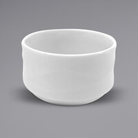 Sant'Andrea R4930000705 Pensato 9 oz. Bright White Stackable Porcelain Bouillon Cup by Oneida - 24/Case