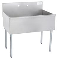 Advance Tabco 4-41-36 One Compartment Stainless Steel Commercial Sink - 36 inch