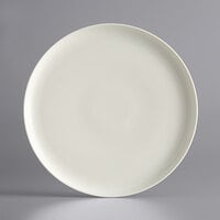 Luzerne Hamptons by 1880 Hospitality HO1801027WH 10 1/2 inch White / Gray Speckle Porcelain Coupe Plate - 12/Case