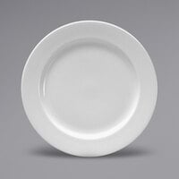 Sant'Andrea Montague by 1880 Hospitality W6000000133 8 1/4" Round White Medium Rim Bone China Plate - 36/Case