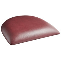 Lancaster Table & Seating Chair / Barstool 2 1/2" Burgundy Vinyl Padded Seat for Wood Frame Chairs