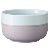 Luzerne HO1820009BL Hamptons 8 oz. Blue / Gray Speckle Porcelain Bowl by Oneida   - 48/Case