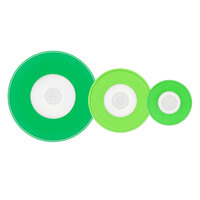 OXO 11242700 Good Grips 3-Piece Green Silicone Reusable Mixing Bowl Cover Set - 3/Set
