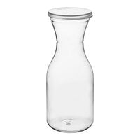 Choice 17 oz. Polycarbonate Carafe with Flat Lid - 12/Case