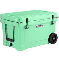 CaterGator CG45SFW Seafoam 45 Qt. Mobile Rotomolded Extreme Outdoor Cooler / Ice Chest
