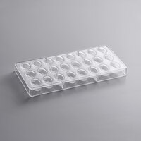 Fat Daddio's PCM-1064 ProSeries Polycarbonate 24 Compartment Undulating Oval Chocolate Mold