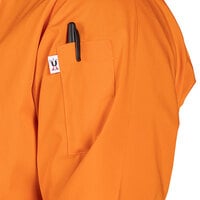 Uncommon Threads Epic 0975 Unisex Lightweight Carrot Customizable 3/4 Length Sleeve Chef Coat with Side Vents - L