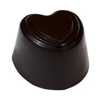 Fat Daddio's PCM-1012 ProSeries Polycarbonate 24 Compartment Embossed Heart Chocolate Mold