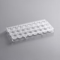 Fat Daddio's PCM-1012 ProSeries Polycarbonate 24 Compartment Embossed Heart Chocolate Mold