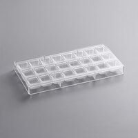 Fat Daddio's PCM-1036 ProSeries Polycarbonate 18 Compartment Square Chocolate Mold
