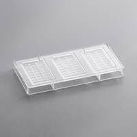 Fat Daddio's PCM-1431 ProSeries Polycarbonate 24 Square 3-Bar Block Candy Mold