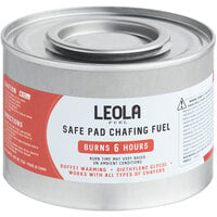 Leola Premium 6 Hour Wick Chafing Dish Fuel with Safe Pad - 24/Case