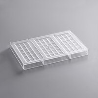 Fat Daddio's PCM-2110 ProSeries Polycarbonate 24 Square 3-Bar Chocolate Mold