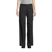 Uncommon Threads 4010 Unisex Black Customizable Traditional Chef Pants - L