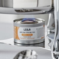 Leola Premium 2 Hour Wick Chafing Dish Fuel with Safe Pad - 24/Case
