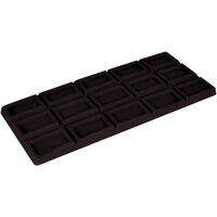 Fat Daddio's PCM-2109 ProSeries Polycarbonate Dimpled 15 Square 3-Bar Chocolate Mold