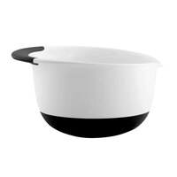 OXO 1059702 Good Grips 3 Qt. White Plastic Mixing Bowl with Non-Slip Base