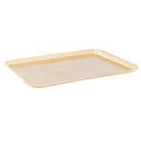 MFG Tray 303002-1053 10" x 14" Goldtex Rectangle Fiberglass Cafeteria Tray - 12/Pack