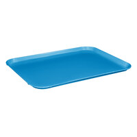 MFG Tray 318001-1420 14" x 18" Sky Blue Rectangle Fiberglass Cafeteria Tray - 12/Pack
