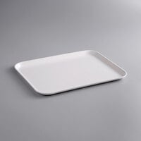 MFG Tray 304001-1537 15" x 20" White Rectangle Fiberglass Cafeteria Tray - 12/Pack