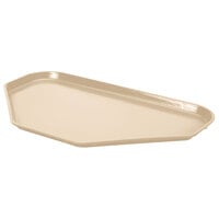 MFG Tray 349001-1559 14" x 18" Beige Trapezoid Fiberglass Cafeteria Tray - 12/Pack