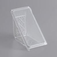 Choice PET Sandwich Wedge Container - 50/Pack