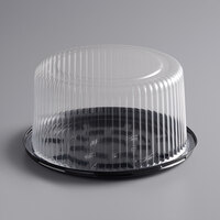 Baker's Mark 8" High Dome Cake Display Container with Clear Dome Lid