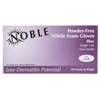 Noble Products Nitrile 4 Mil Thick Low Dermatitis Textured Gloves - Small - Box of 100