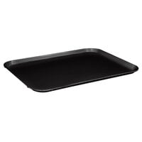 MFG Tray 302007-1669 12" x 16" Black Rectangle Fiberglass Cafeteria Tray - 12/Pack