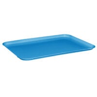 MFG Tray 303001-1420 10" x 14" Sky Blue Rectangle Fiberglass Cafeteria Tray - 12/Pack