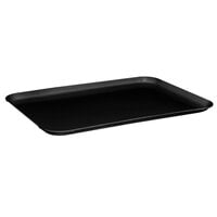 MFG Tray 303007-1669 10" x 14" Black Rectangle Fiberglass Cafeteria Tray - 12/Pack