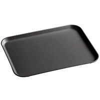 MFG Tray 304007-1669 15" x 20" Black Rectangle Fiberglass Cafeteria Tray - 12/Pack