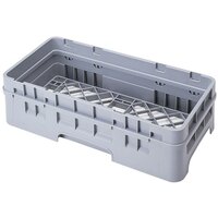 Cambro HBR414151 Soft Gray Camrack Half Size Open Base Rack with 1 Extender