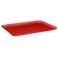 MFG Tray 303001-1201 10" x 14" Red Rectangle Fiberglass Cafeteria Tray - 12/Pack