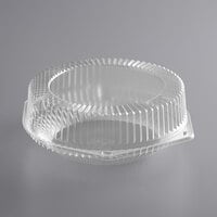 Choice 9" Clear Hinged High Dome Pie Container