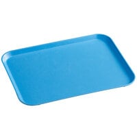 MFG Tray 304001-1420 15" x 20" Sky Blue Rectangle Fiberglass Cafeteria Tray - 12/Pack