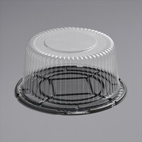 Choice 10 inch High Dome Cake Display Container with Clear Dome Lid - 20/Case