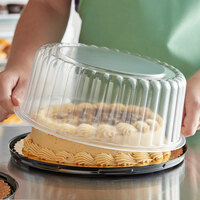 Choice 8 inch Low Dome Cake Display Container with Clear Dome Lid - 25/Case