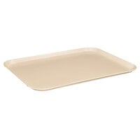 MFG Tray 302001-1559 12" x 16" Beige Rectangle Fiberglass Cafeteria Tray - 12/Pack