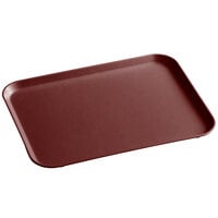 MFG Tray 304001-1247 15" x 20" Burgundy Rectangle Fiberglass Cafeteria Tray - 12/Pack