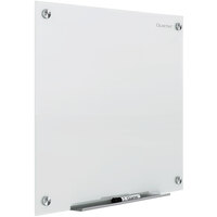 Quartet G24836W Brilliance 48 inch x 36 inch White Frameless Wall-Mounted Magnetic Glass Dry Erase Board