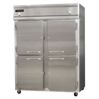 Continental Refrigerator 2RFENSA-HD 57 inch Solid Half Door Extra-Wide Dual Temperature Reach-In Refrigerator / Freezer