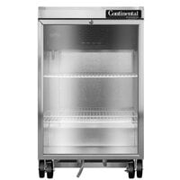 Continental Refrigerator BB24NGD 24 inch Black Glass Door Back Bar Refrigerator
