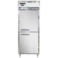 Continental Refrigerator D1RESNSSHD 28 1/2 inch Extra-Wide Shallow Depth Solid Half Door Reach-In Refrigerator