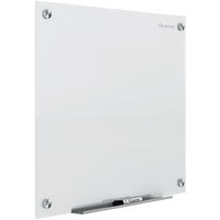 Quartet G24848W Brilliance 48 inch x 48 inch White Frameless Wall-Mounted Magnetic Glass Dry Erase Board